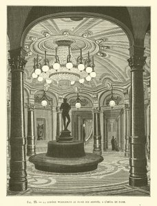 La luz Werdermann en el foyer de los abonados, en la Ópera de París de French School